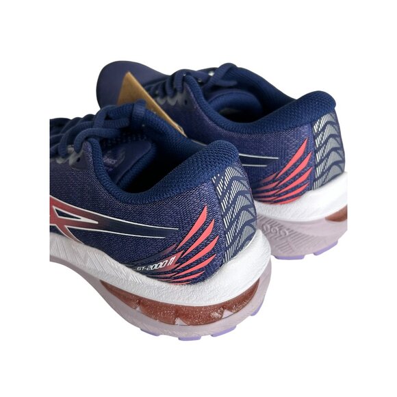 ASICS GT 2000 11 GS Kids Size 5 - Indigo Blue Papaya 1014A266-402 - Picture 5 of 16